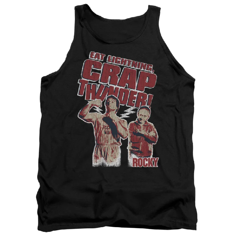 Price Smash Rocky Tanktop Eat Lightning Black Tank