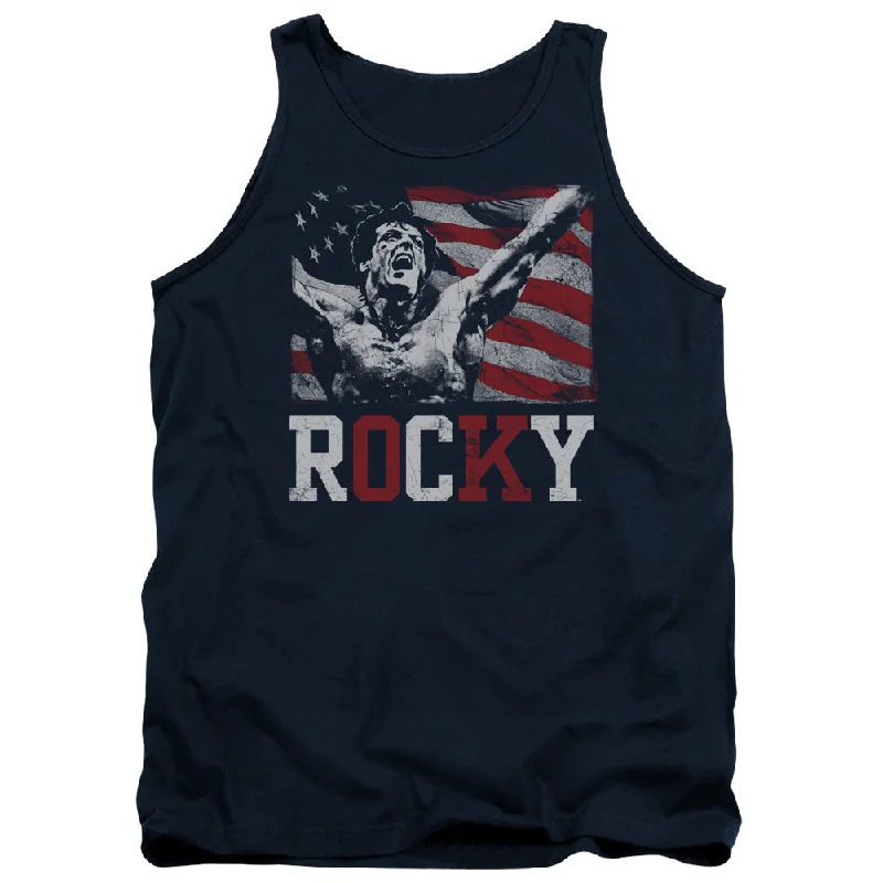 Limited Time Rocky Tanktop Flag Champion Navy Tank