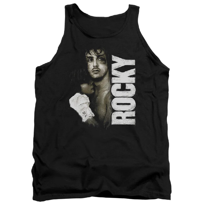 Today's Special Rocky Tanktop Serious Portrait Black Tank