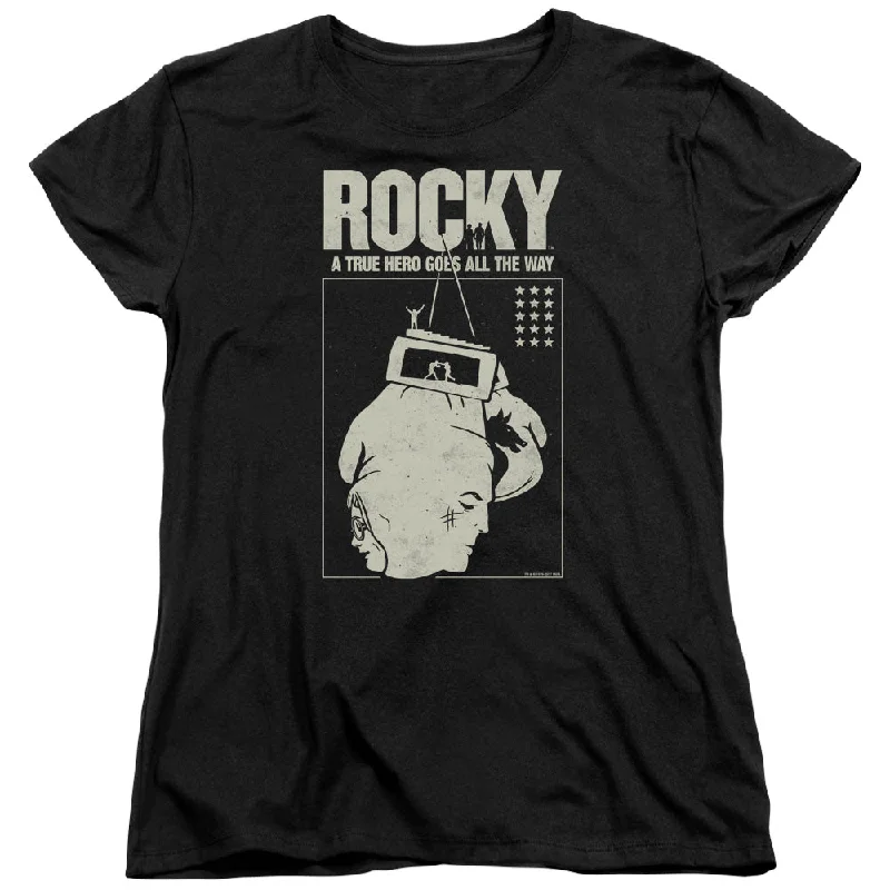 Final Sale Rocky Womens T-Shirt True Hero Black Tee