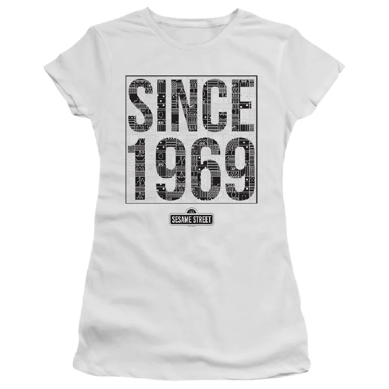 Bonus Savings Sesame Street Juniors T-Shirt Since 1969 White Tee