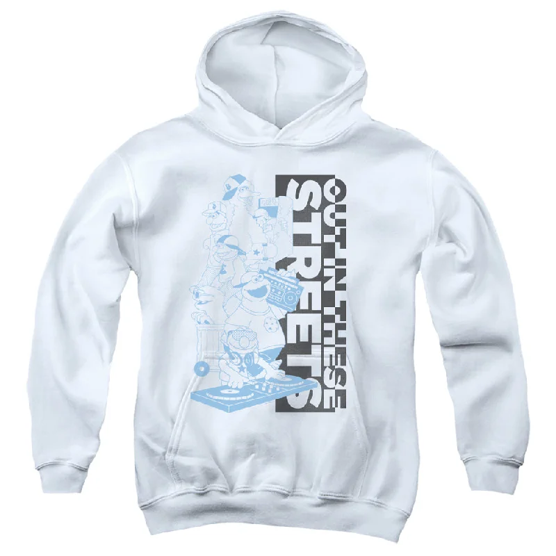 Price Cut Sesame Street Kids Hoodie Out in These Streets White Hoody