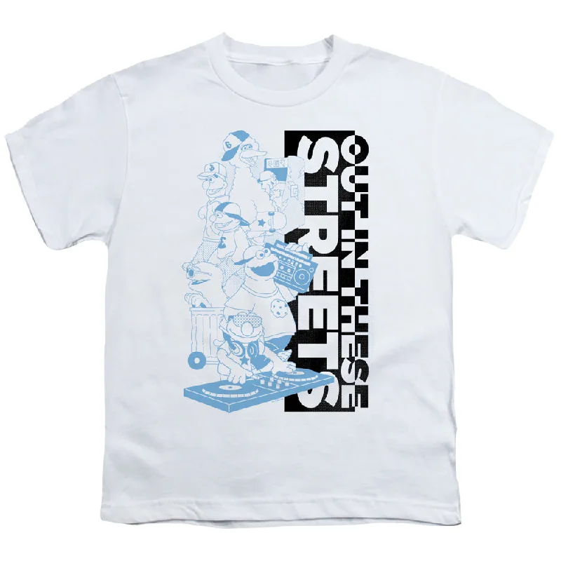 Major Savings Sesame Street Kids T-Shirt Out in These Streets White Tee