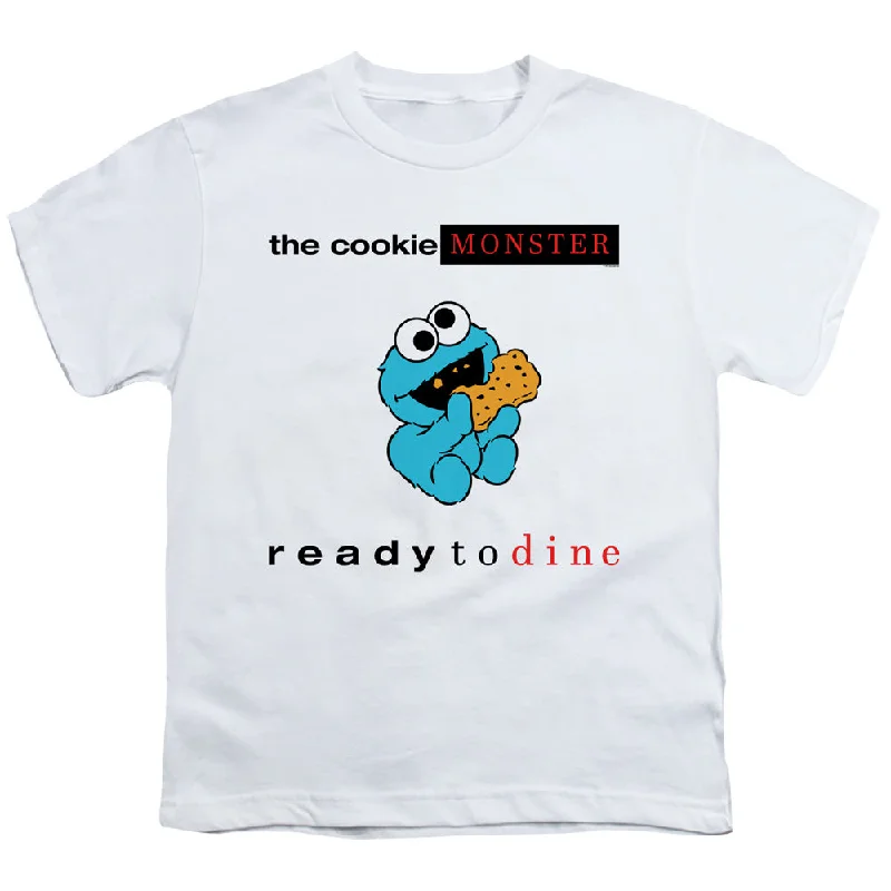 Reduced Prices Sesame Street Kids T-Shirt Ready to Dine White Tee