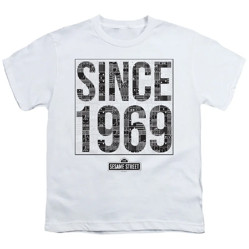 Deal Dash Sesame Street Kids T-Shirt Since 1969 White Tee