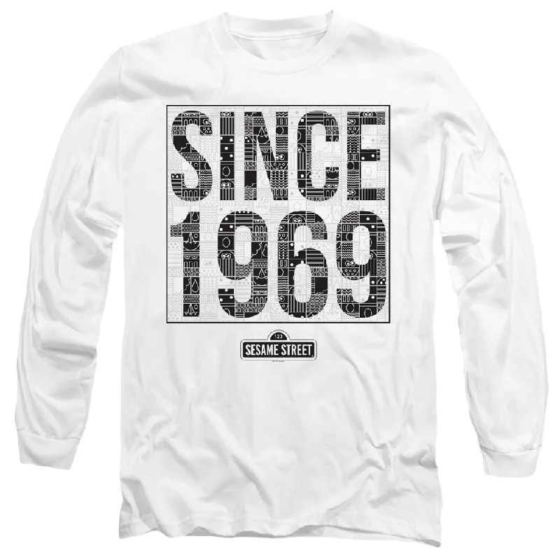 One-DAY Sale Sesame Street Long Sleeve T-Shirt Since 1969 White Tee