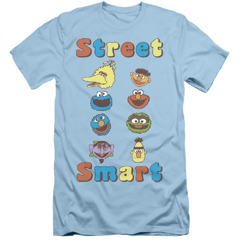 Bargain Prices Sesame Street Slim Fit T-Shirt Street Smart Light Blue Tee