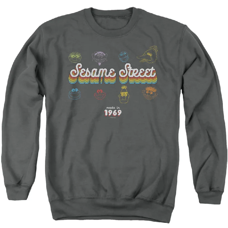 Early Access Sesame Street Sweatshirt Made in 1969 Charcoal Pullover