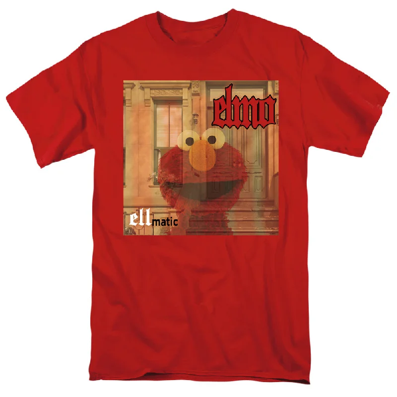 Deal of the Day Sesame Street T-Shirt Elmo Ellmatic Red Tee