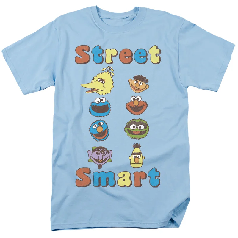 Big Discounts Sesame Street T-Shirt Street Smart Light Blue Tee