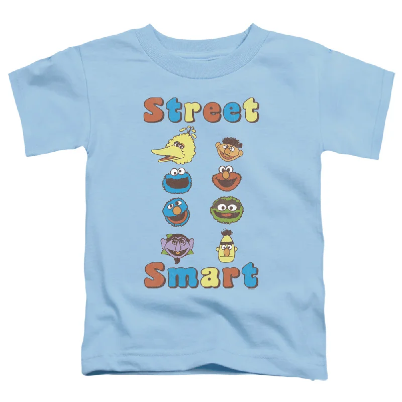 Crazy Deals Sesame Street Toddler T-Shirt Street Smart Light Blue Tee