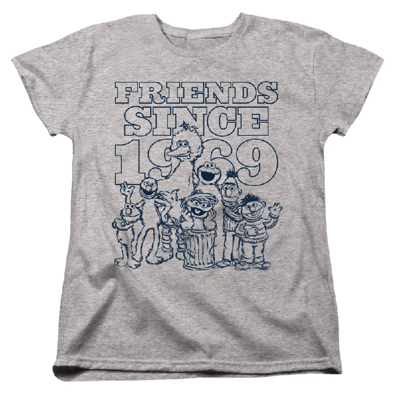 Today's Special Sesame Street Womens T-Shirt Friends Since 1969 Heather Tee