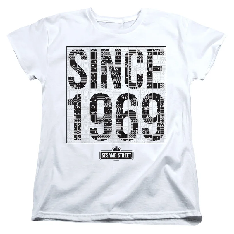 Daily Deals Sesame Street Womens T-Shirt Since 1969 White Tee