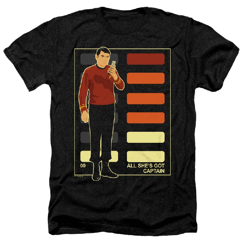 Today’s Special Star Trek Heather T-Shirt All Shes Got Captain Black Tee