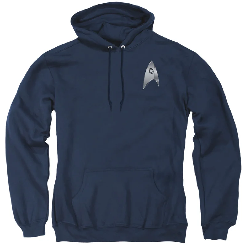Bargain Bin Star Trek Hoodie Discovery Science Badge Navy Hoody