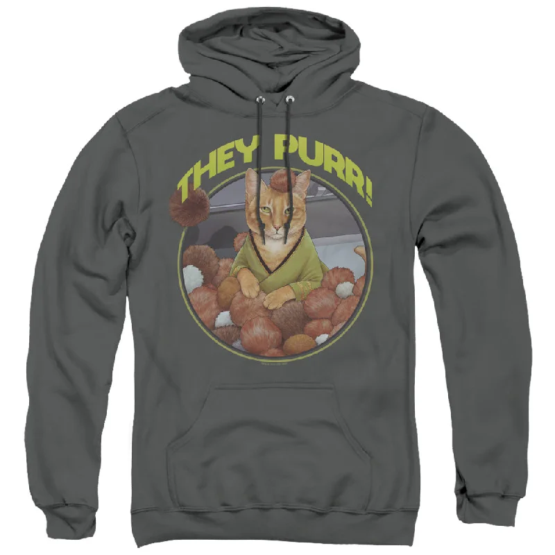 Blowout Sale Star Trek Hoodie They Purr Charcoal Hoody