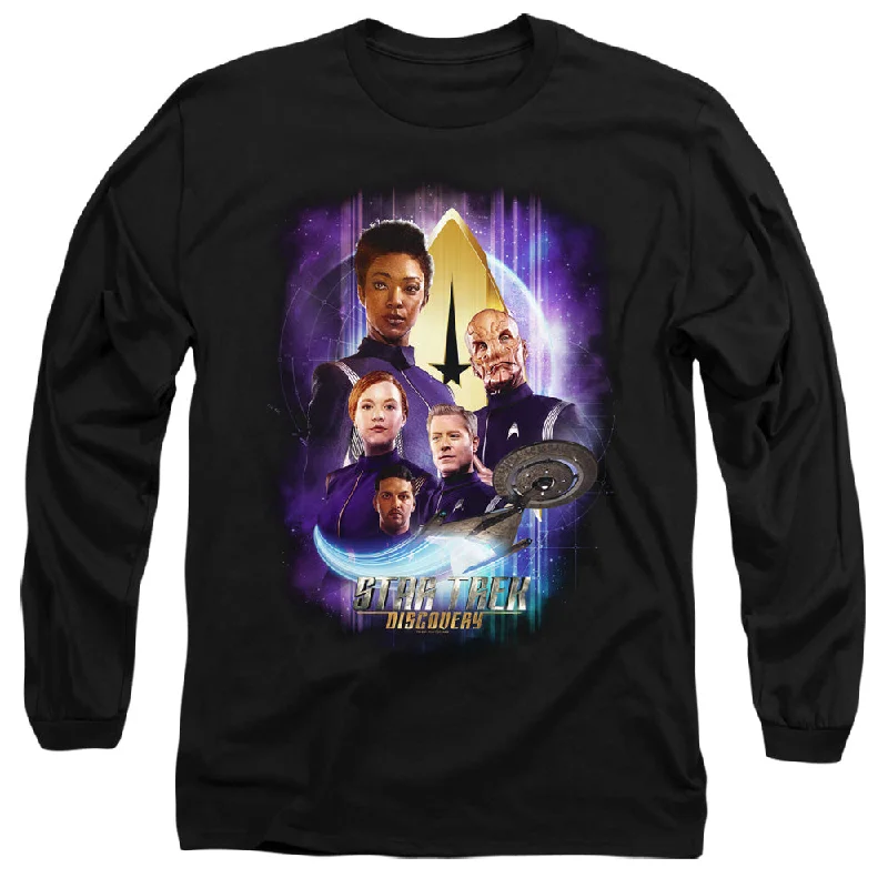 Buy More, Save More Star Trek Long Sleeve T-Shirt Characters Black Tee