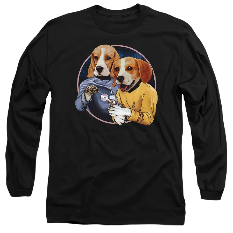 Warehouse Sale Star Trek Long Sleeve T-Shirt Dogs Black Tee