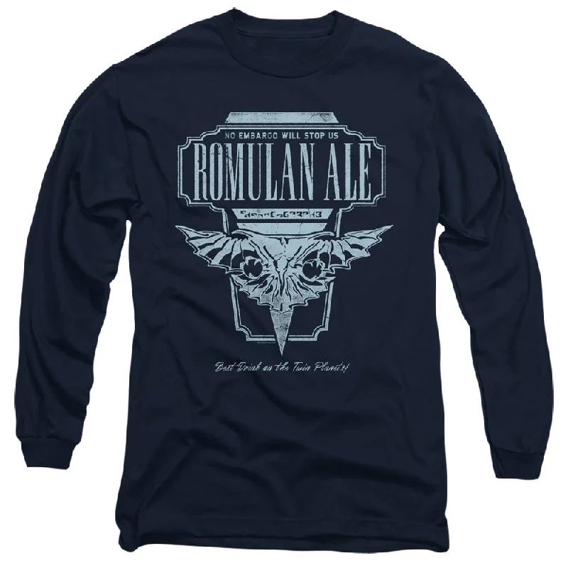 Can't Miss Star Trek Long Sleeve T-Shirt Romulan Ale Navy Tee