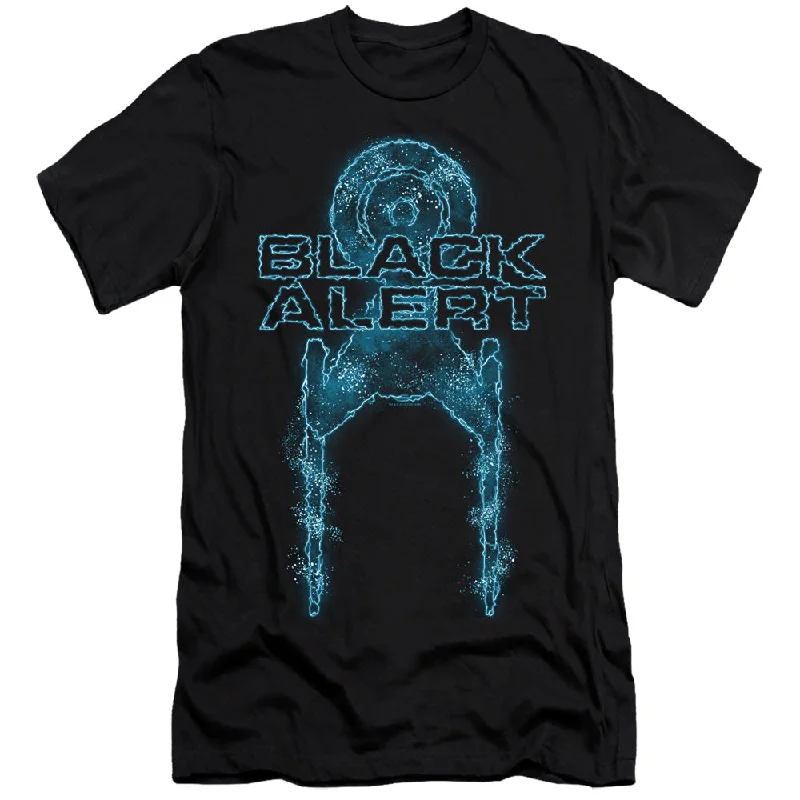 The Best Prices Star Trek Premium Canvas T-Shirt Black Alert Black Tee