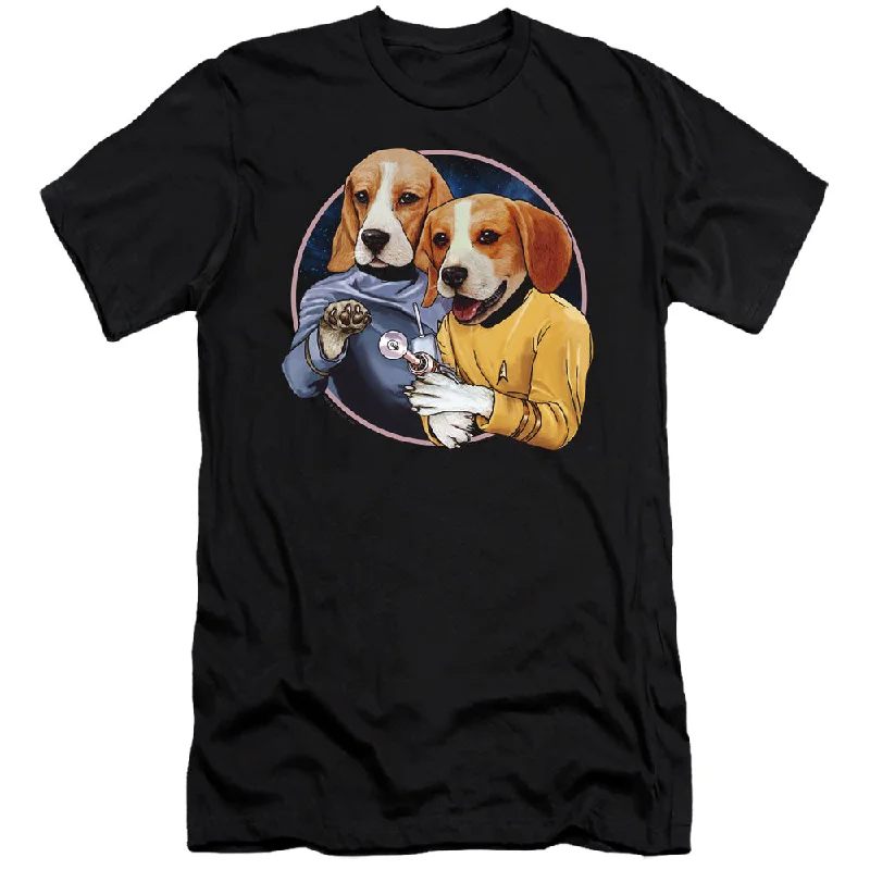 Savings Event Star Trek Premium Canvas T-Shirt Dogs Black Tee