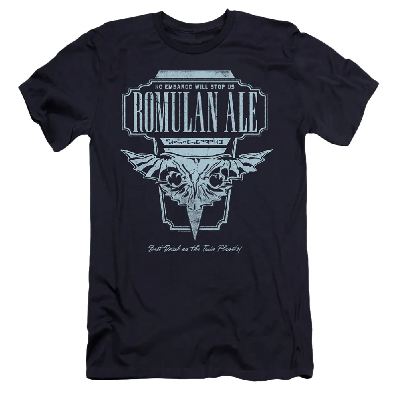 Special Savings Star Trek Premium Canvas T-Shirt Romulan Ale Navy Tee