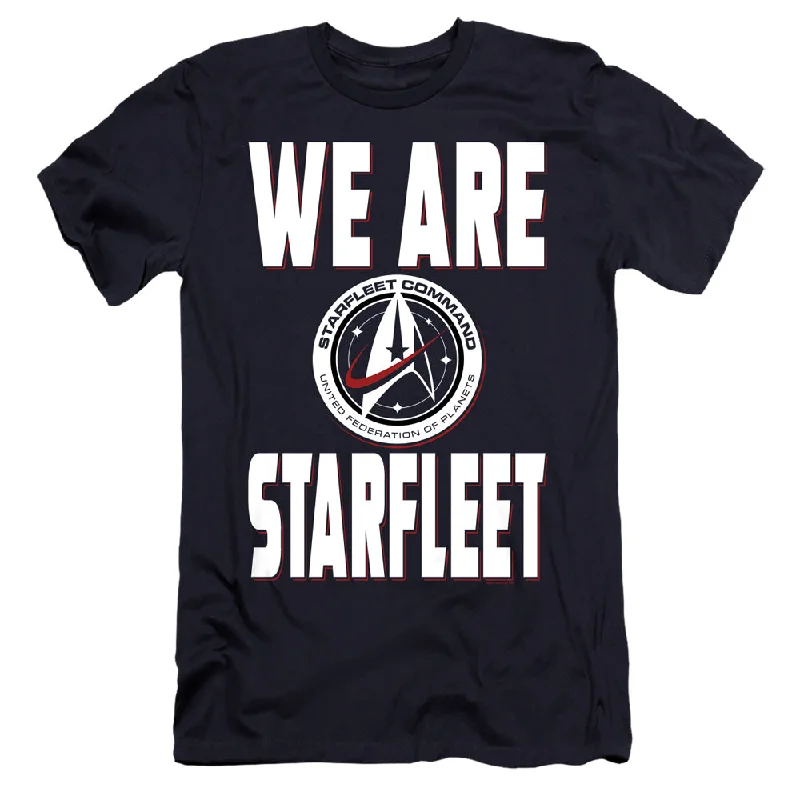 One-DAY Sale Star Trek Premium Canvas T-Shirt We Are Starfleet Navy Tee