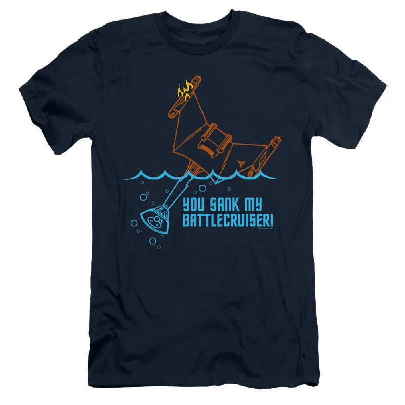 Online Exclusive Star Trek Slim Fit T-Shirt Sank My Battlecruiser Navy Tee
