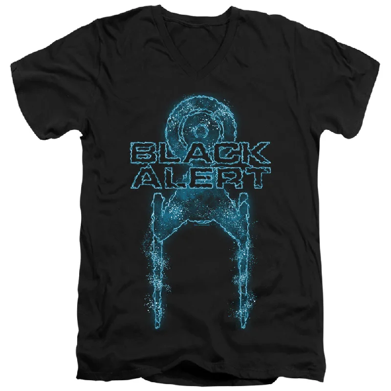 Reduced Prices Star Trek Slim Fit V-Neck T-Shirt Black Alert Black Tee