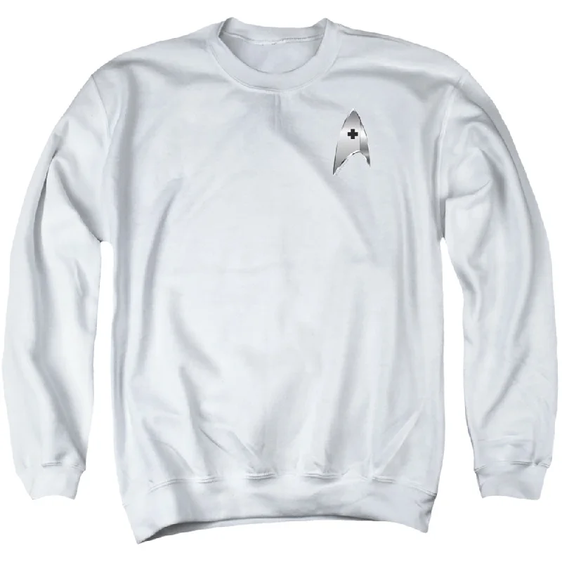 Best Bargains Star Trek Sweatshirt Discovery Medical Badge White Pullover