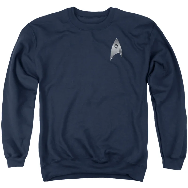 Savings Spectacular Star Trek Sweatshirt Discovery Science Badge Navy Pullover