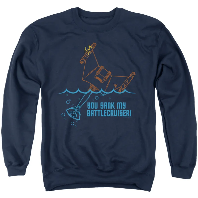 Doorbuster Deal Star Trek Sweatshirt Sank My Battlecruiser Navy Pullover