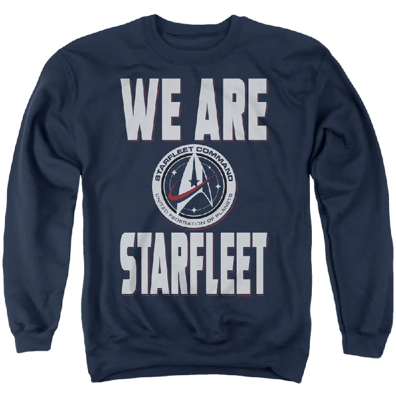 Lowest Prices Star Trek Sweatshirt We Are Starfleet Navy Pullover