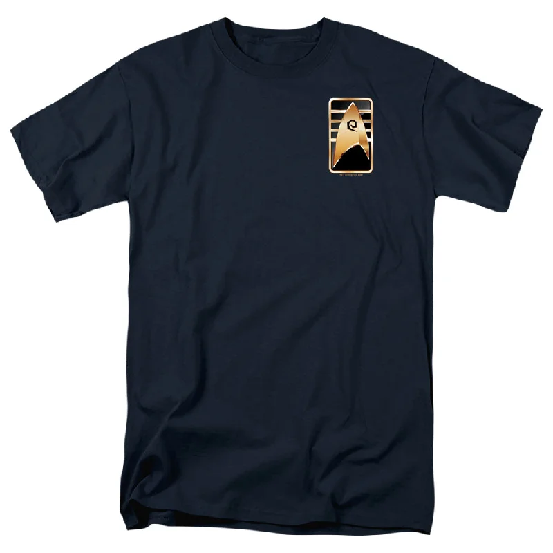 Now or Never Star Trek T-Shirt Discovery Cadet Badge Navy Tee