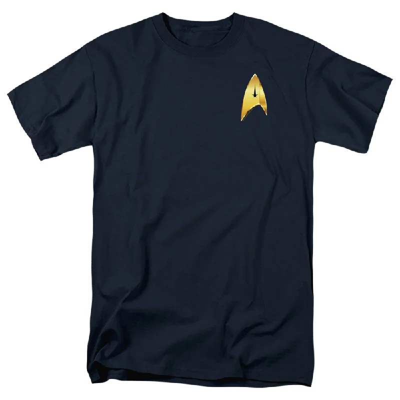 Price Blitz Star Trek T-Shirt Discovery Command Badge Navy Tee
