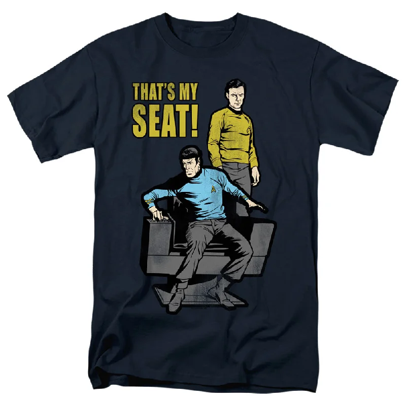 Weekend Deal Star Trek T-Shirt Thats My Seat Navy Tee