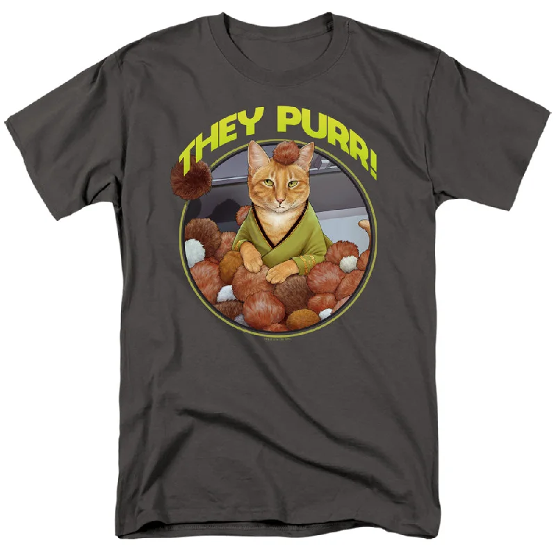 Factory Direct Sale Star Trek T-Shirt They Purr Charcoal Tee
