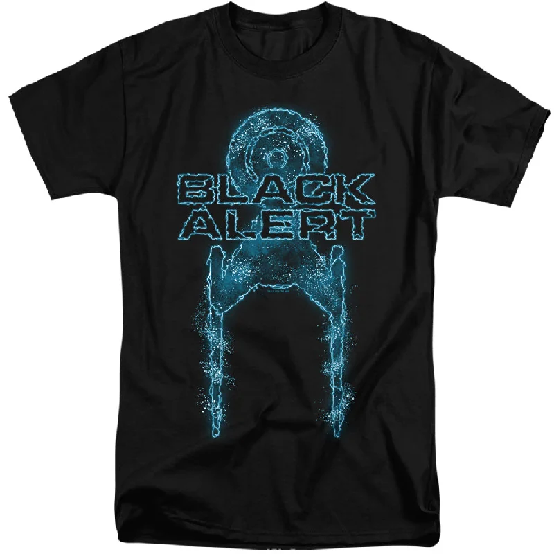 Price Rollback Star Trek Tall T-Shirt Black Alert Black Tee