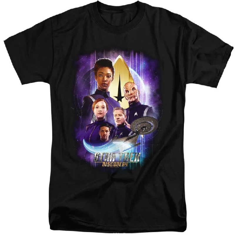 Deal of the Week Star Trek Tall T-Shirt Characters Black Tee