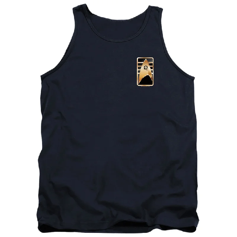 Shop and Save Star Trek Tanktop Discovery Cadet Badge Navy Tank