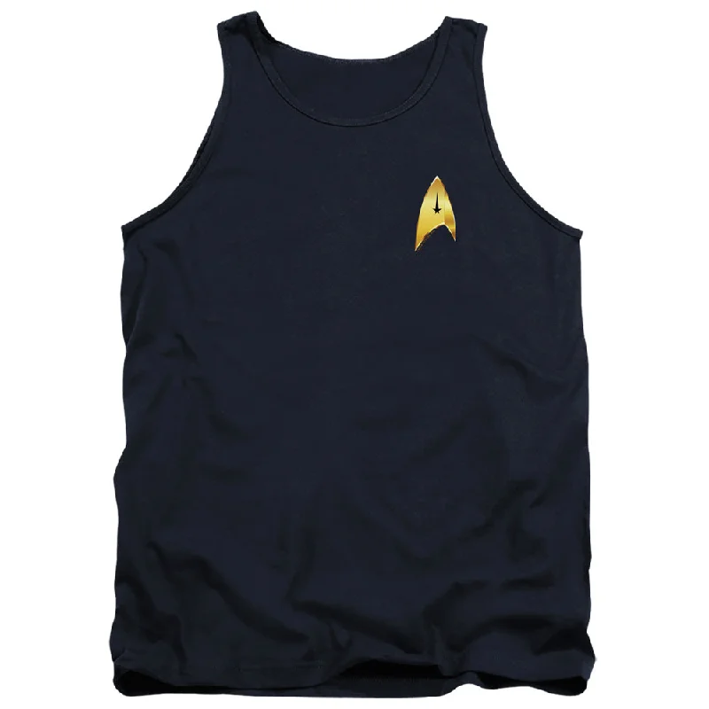 Blowout Sale Star Trek Tanktop Discovery Command Badge Navy Tank