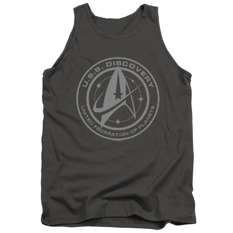 Today’s Deal Star Trek Tanktop Discovery Crest Charcoal Tank