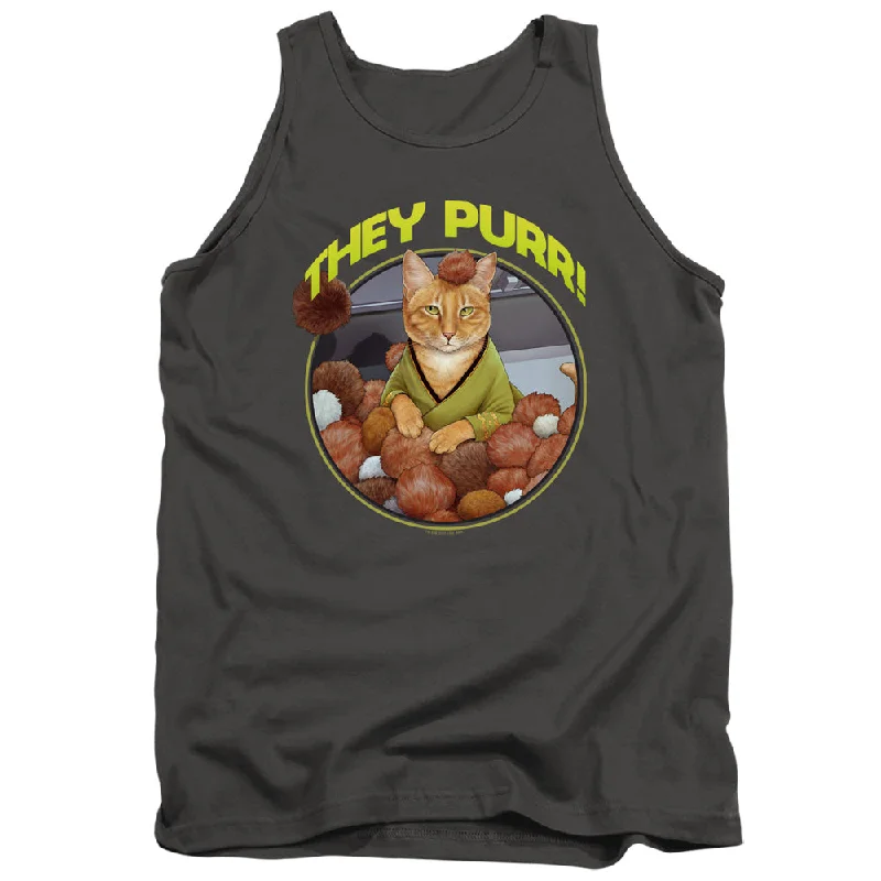 Deal Zone Star Trek Tanktop They Purr Charcoal Tank