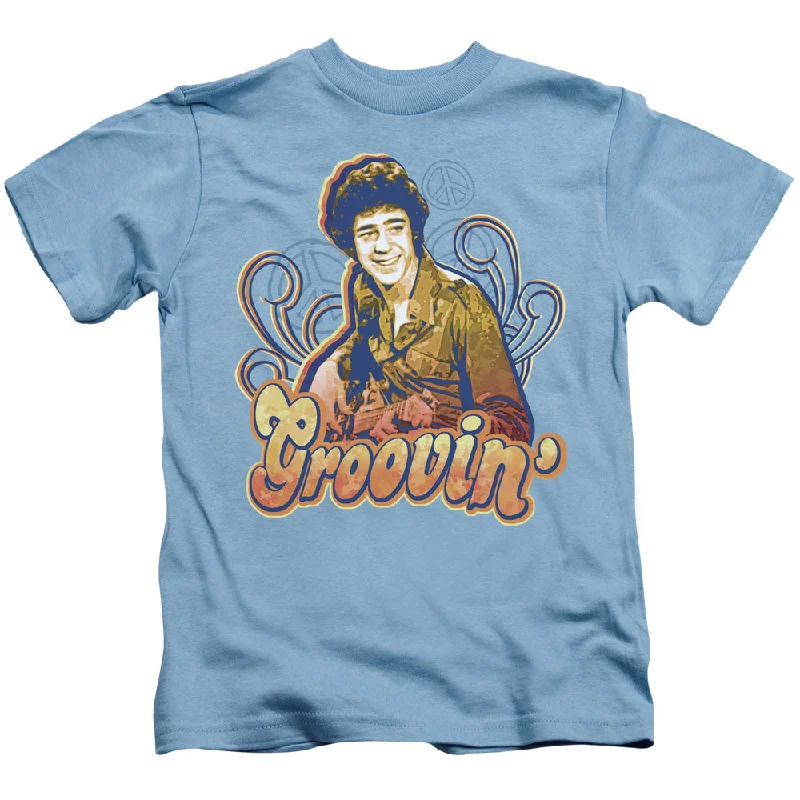 Savings Galore The Brady Bunch Boys T-Shirt Grooving Carolina Blue Tee