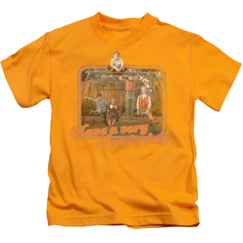 The Best Prices The Brady Bunch Boys T-Shirt Have a Very Brady Day Gold Tee