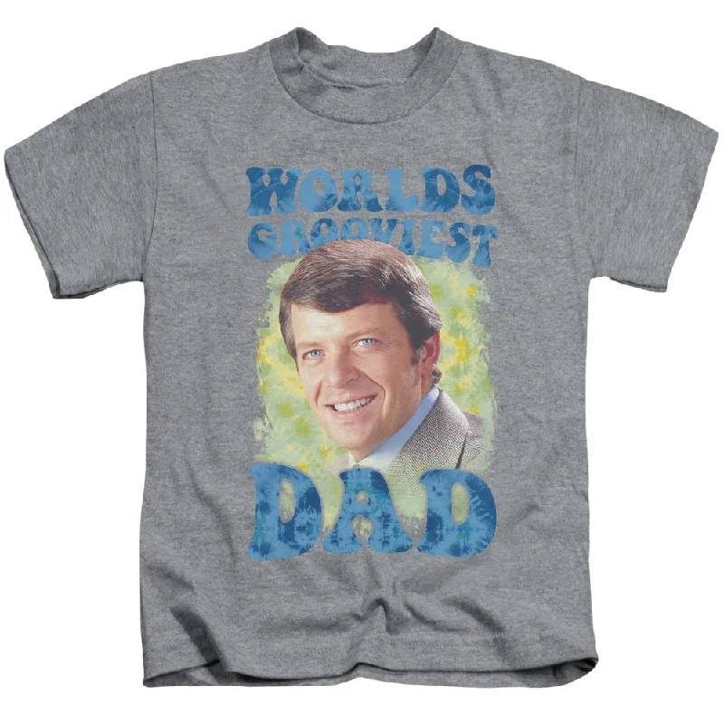 Clearance Sale The Brady Bunch Boys T-Shirt Worlds Grooviest Dad Athletic Heather