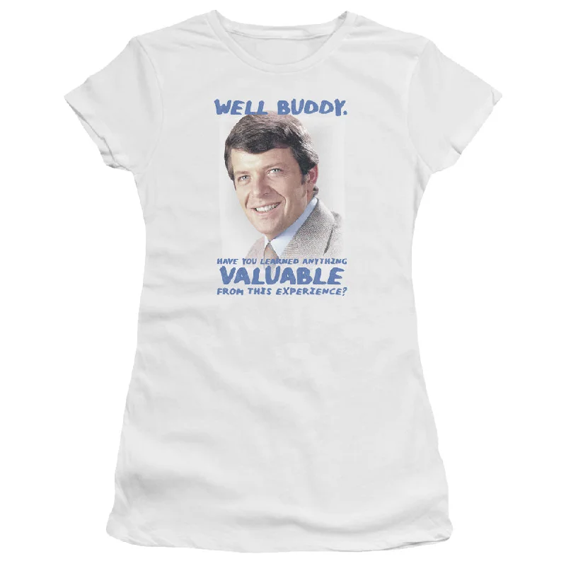 Major Savings The Brady Bunch Juniors T-Shirt Well Buddy White Premium Tee