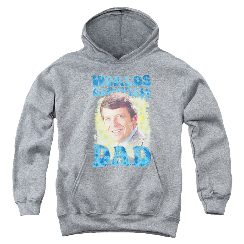 Members Only The Brady Bunch Kids Hoodie Worlds Grooviest Dad Athletic Heather
