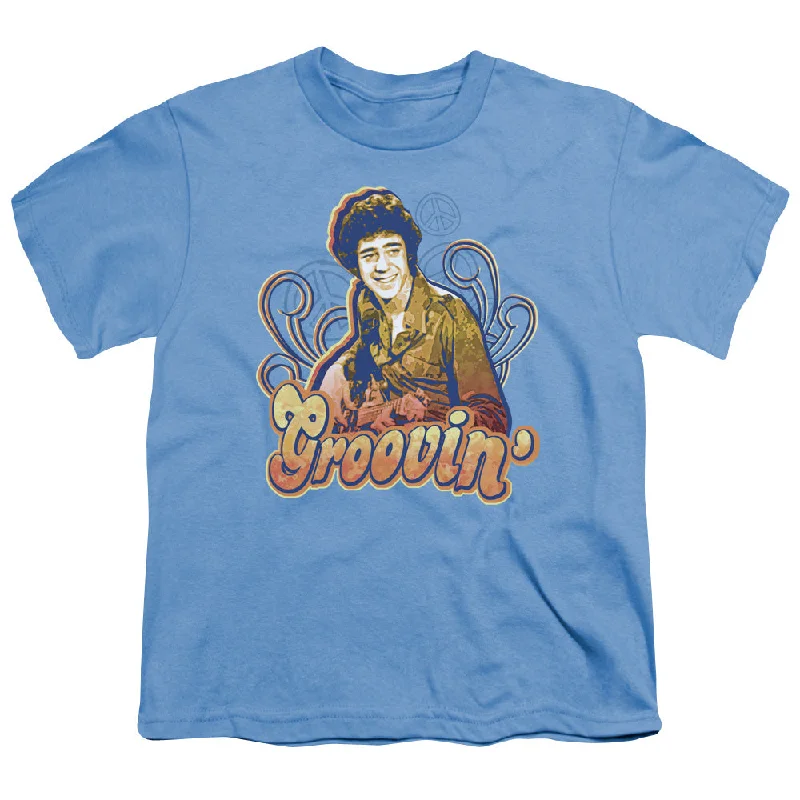 Shop and Save The Brady Bunch Kids T-Shirt Grooving Carolina Blue Tee