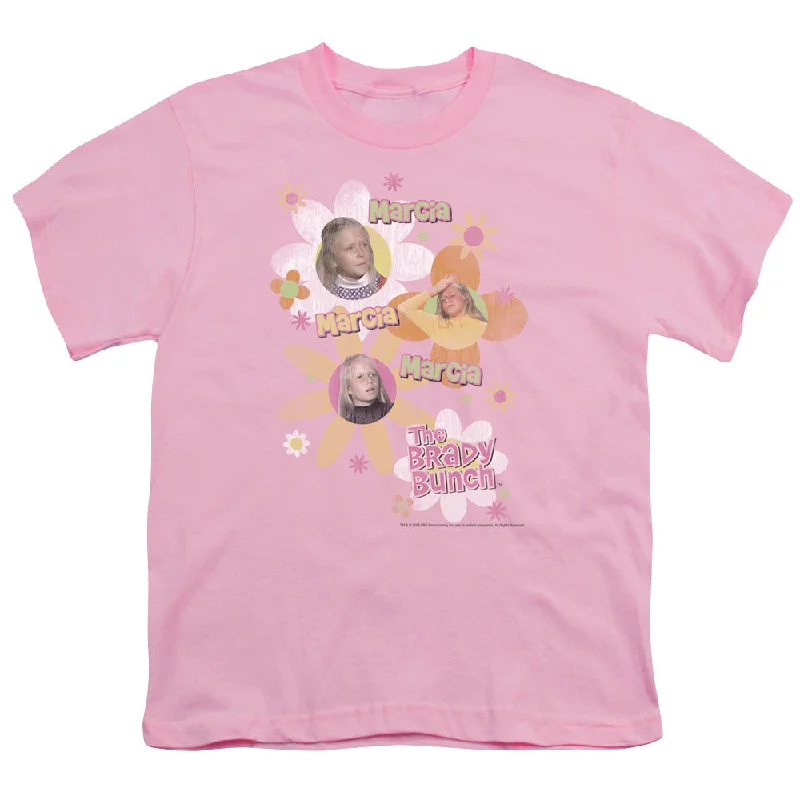 Unbeatable Prices The Brady Bunch Kids T-Shirt Marcia Marcia Marcia Pink Tee